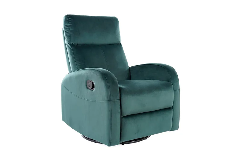 Athos Reclinerlenestol Justerbar, Fløyel/Grønn