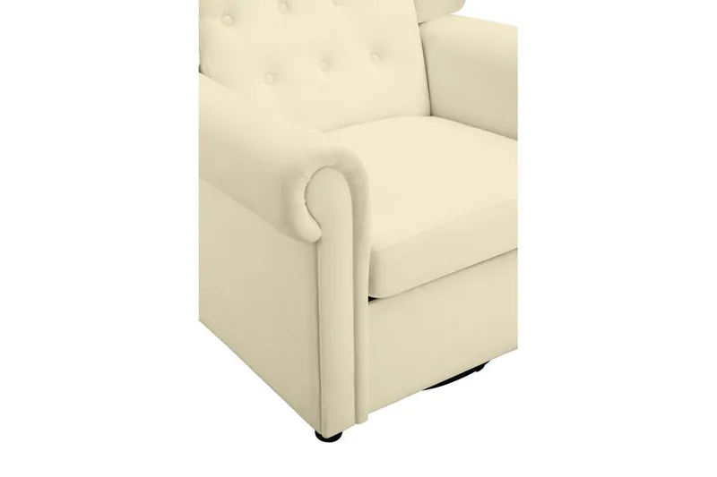 Recliner Lillyse Kremhvit - Kremhvit - Møbler - Stoler & lenestoler - Lenestoler - Ørelappstol