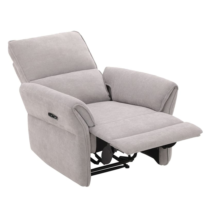 Reclinerlenestol Ravdal med elektrisk mekanisme - grå - Møbler - Stoler & lenestoler - Lenestoler - Recliner & kinostol