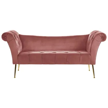 Sjeselong Nantilly - Rosa - Møbler - Stoler & lenestoler - Lenestoler - Sjeselonglenestol & divanlenestol