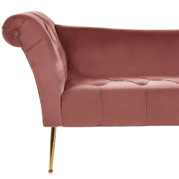 Sjeselong Nantilly - Rosa - Møbler - Stoler & lenestoler - Lenestoler - Sjeselonglenestol & divanlenestol