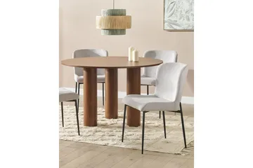 Matsalsstol Beliani Ada set om 2 Light grey - Møbler - Stoler & lenestoler - Spisestuestoler & kjøkkenstoler