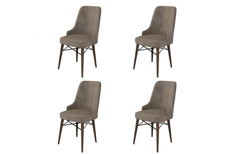 Spisestol Jandela Cappuccino / Brun - Cappuccino / Brun - Møbler - Stoler & lenestoler - Spisestuestoler & kjøkkenstoler