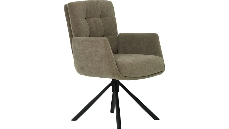 Spisestol NFG Remy 2-pakning med sving Grå/beige, Grå/beige
