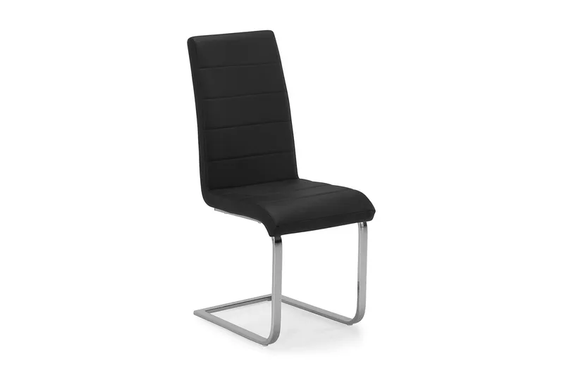 Cibus Spisestol Kunstlær, Svart / Krom