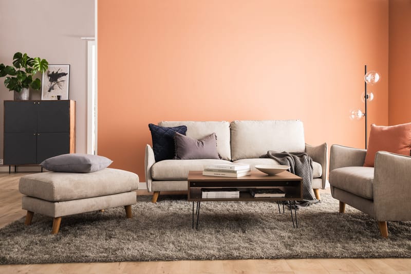 Trend Lyx Lenestol - Beige - Møbler - Stoler & lenestoler - Lenestoler