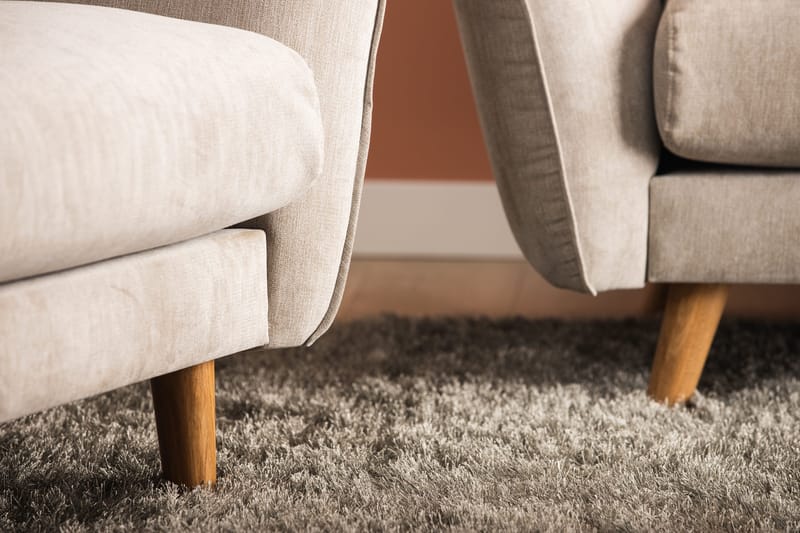 Trend Lyx Lenestol - Beige/Eik - Møbler - Stoler & lenestoler - Lenestoler
