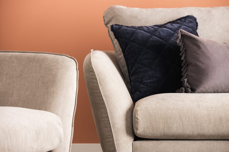 Trend Lyx Lenestol - Beige/Eik - Møbler - Stoler & lenestoler - Lenestoler