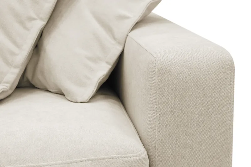Valencia ekstra dyp 5-seters sofa i chenille - Beige - Møbler - Sofaer