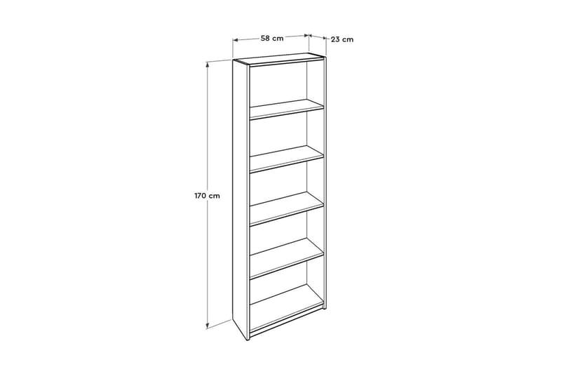 Bookshelf Hvit - Hvit - Oppbevaring - Hyller - Bokhylle