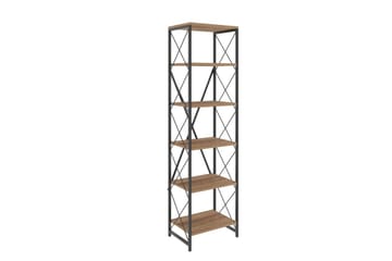 Hyler Bokhylle Suadiye Atlantic Pine / Svart Grey Colored Wood, Svart - Oppbevaring - Hyller - Bokhylle