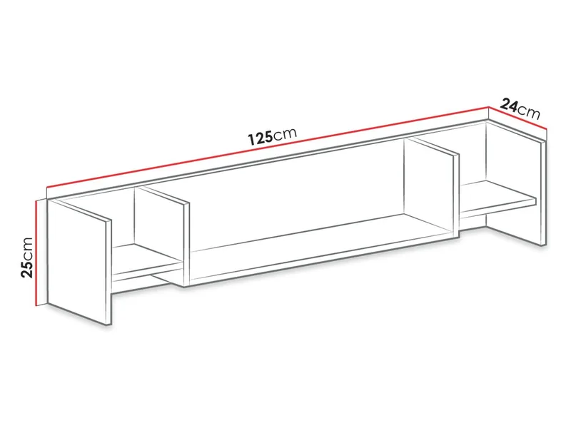 Planeta Vegghylle 25 cm - Oppbevaring - Hyller - Vegghylle