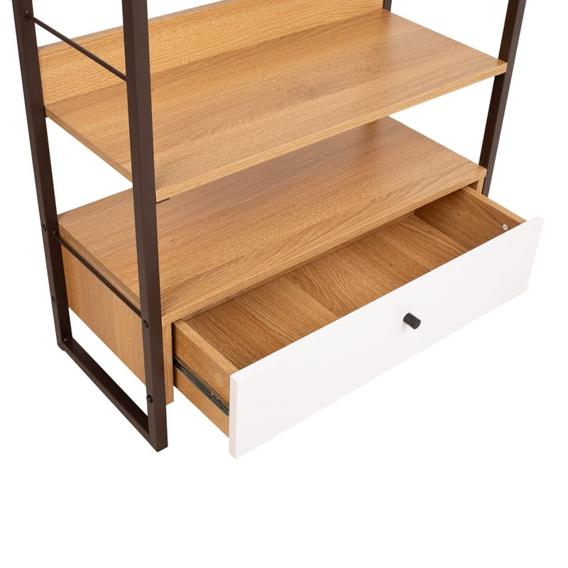 Shelf HOME4YOU - eik/hvit - Oppbevaring - Hyller - Hylleplan & hyllekonsoll