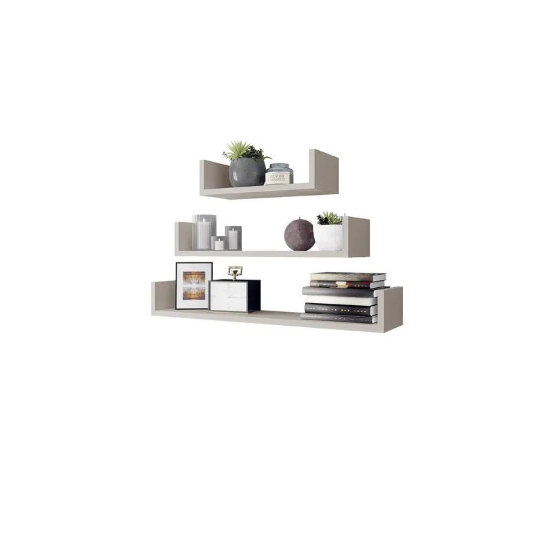 Triorana Vegghylle 80 cm - beige - Oppbevaring - Hyller - Vegghylle