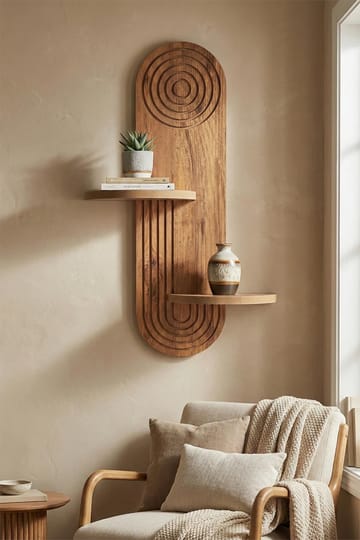 Virlin Vegghylle 26x35x13 cm - Eik - Oppbevaring - Hyller - Vegghylle