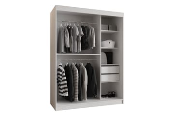 Amira Garderobeskap Med Speil 150x200 cm - Oppbevaring - Klesoppbevaring - Garderober & garderobesystem