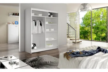 Camino Garderobe 150x58x200 cm - Svart/Hvit - Oppbevaring - Klesoppbevaring - Garderober & garderobesystem