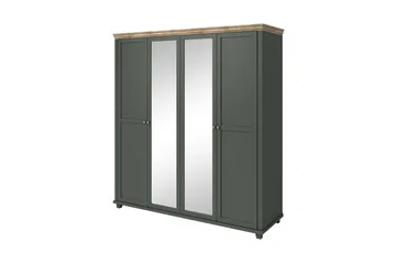 Doade Garderobe 62x108 cm - Grønn|Natur - Oppbevaring - Klesoppbevaring - Garderober & garderobesystem