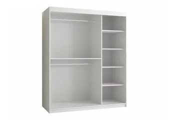 Dunvegan Garderobe med speil - Hvid - Oppbevaring - Klesoppbevaring - Garderober & garderobesystem