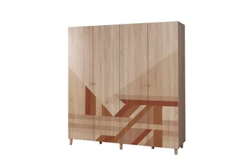 Loni Garderobesskåp 180x192 cm - Oppbevaring - Klesoppbevaring - Garderober & garderobesystem - Garderobeskap & klesskap
