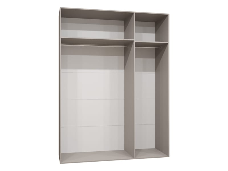 Milias Garderobeskap med speil 150x202 cm - hvit - Oppbevaring - Klesoppbevaring - Garderober & garderobesystem