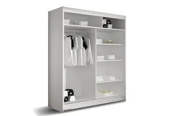 Presto Garderobe 58x150 cm - Svart/Hvit - Oppbevaring - Klesoppbevaring - Garderober & garderobesystem