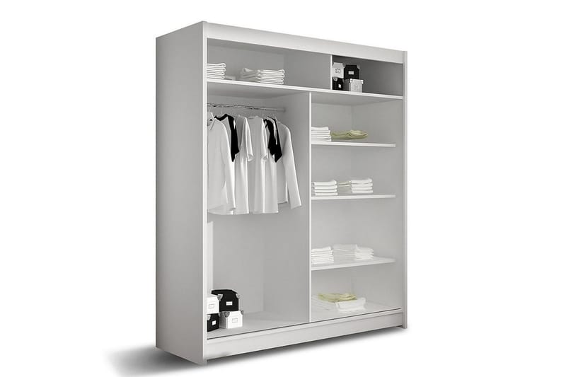Presto Garderobe 58x150 cm - Svart/Hvit - Oppbevaring - Klesoppbevaring - Garderober & garderobesystem