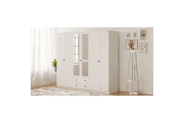 Savon Garderobesskåp 210x210 cm - Matt Hvit - Oppbevaring - Klesoppbevaring - Garderober & garderobesystem - Garderobeskap & klesskap