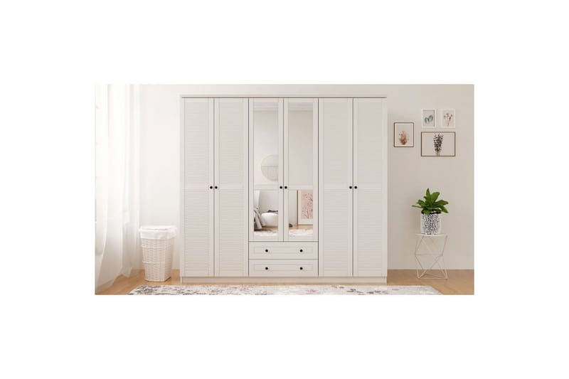 Savon Garderobesskåp 210x210 cm - Matt Hvit - Oppbevaring - Klesoppbevaring - Garderober & garderobesystem - Garderobeskap & klesskap