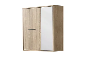 Turino Veggskap 60x67 cm - Hvit - Hus & oppussing - Kjøkken & bad - Baderom - Baderomsmøbler & baderomsinnredning - Veggskap & høyskap