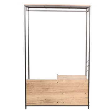 Hylle til gang HOME4YOU Dimitra 100x40x160 cm rustikk/svart - lyst rustikt tre/svart - Oppbevaring - Klesoppbevaring - Stumtjener - Klesstativ