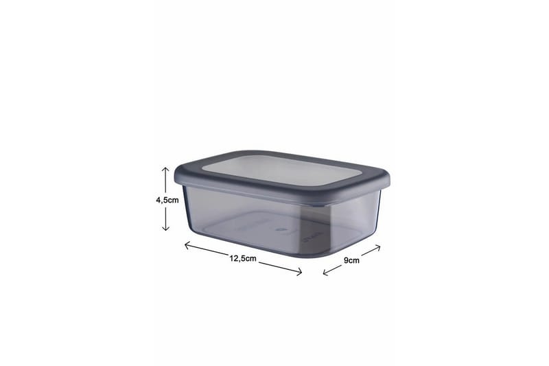 Oppbevaringsbokssett (12 deler) Ornel Antrasitt - Antrasitt - Oppbevaring - Oppbevaring til småting - Oppbevaringsbokser - Plastkurv & plastboks