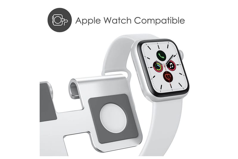 Ladestativ Desire2 for Apple Watch Sølv - Sølv - Oppbevaring - Oppbevaring til småting - Oppbevaringsstativ - Mobilstativ