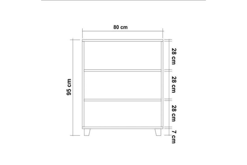 Leva Kommode 80x95 cm Brun - Hanah Home - Oppbevaring - Oppbevaringsmøbler - Kommode - Entrekommode