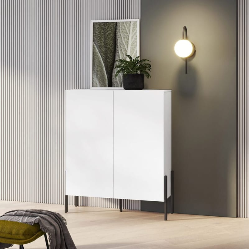 Kommode Jukon 2 dører - Hvit Supermatt - Oppbevaring - Oppbevaringsmøbler - Sideboard & skjenker
