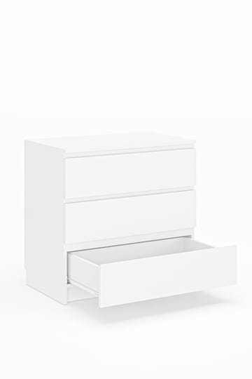 Kommode Hanah Home Derinkuyu 3 (80 x 77,5 x 48 cm) Hvit - Oppbevaring - Oppbevaringsmøbler - Kommode - Entrekommode