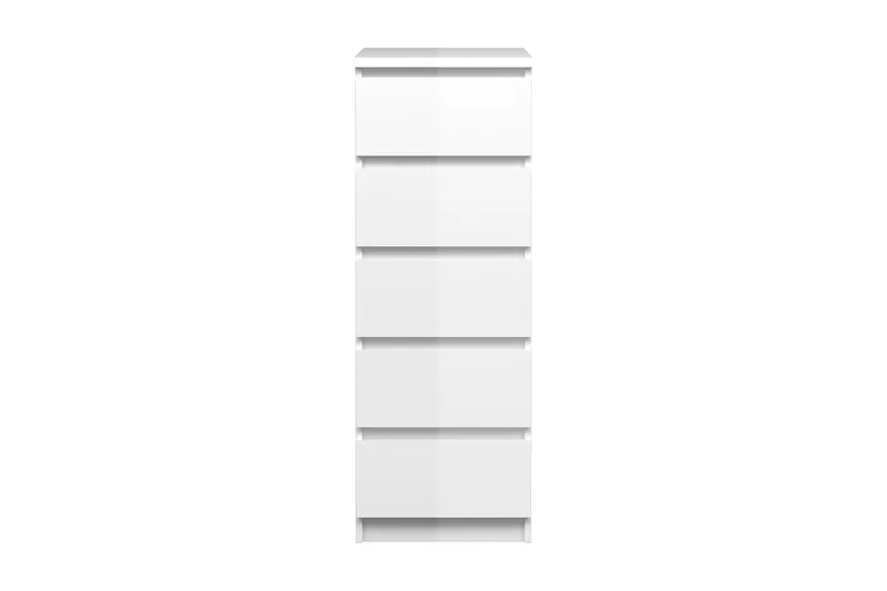 Naia Kommode 40 cm 5 Skuffer - Hvit/Høyglans - Oppbevaring - Oppbevaringsmøbler - Kommode