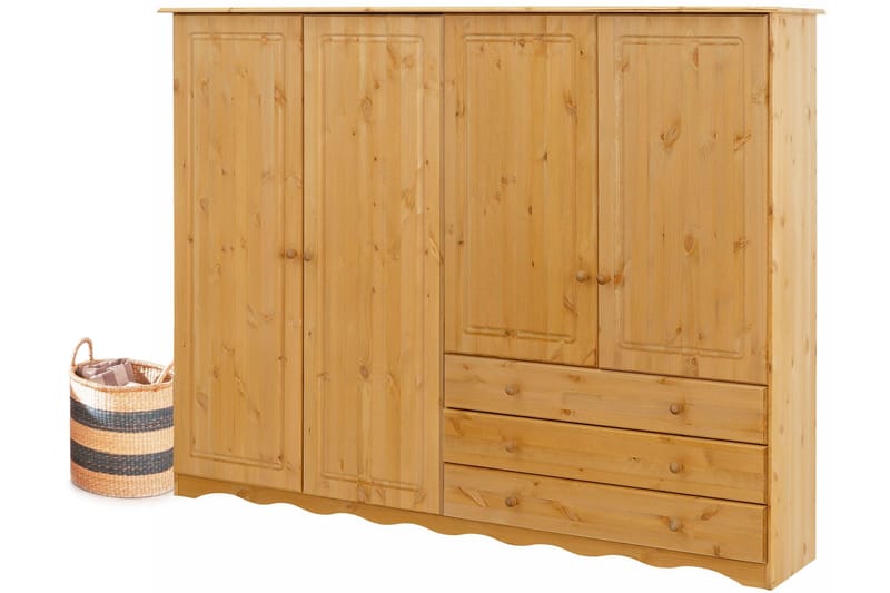 Naoki TV-skap 185 cm - Brun - Oppbevaring - Klesoppbevaring - Garderober & garderobesystem - Garderobeskap & klesskap