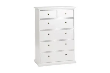 Paris Kommode 140 cm Høy - Hvit - Oppbevaring - Oppbevaringsmøbler - Kommode - Entrekommode