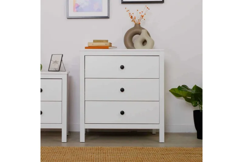 Seban Kommode 73 cm, Hvit