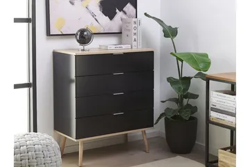 Walpi Kommode 79 cm - Svart - Oppbevaring - Oppbevaringsmøbler - Kommode - Entrekommode