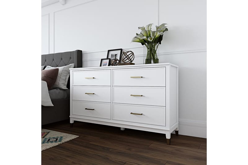 Westerleigh Kommode 144x41 cm Hvit - Oppbevaring - Oppbevaringsmøbler - Kommode