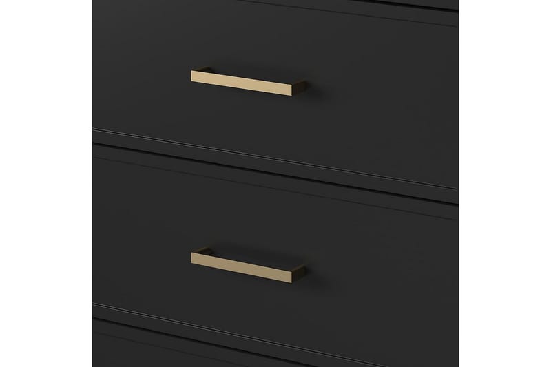 Westerleigh Kommode 144x41 cm Svart/Gull - Oppbevaring - Oppbevaringsmøbler - Kommode