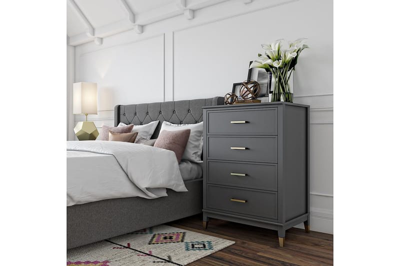 Westerleigh Kommode 76x50 cm Grafittgrå - Oppbevaring - Oppbevaringsmøbler - Kommode - Entrekommode