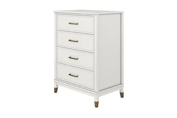 Westerleigh Kommode 76x50 cm Hvit - Oppbevaring - Oppbevaringsmøbler - Kommode - Entrekommode