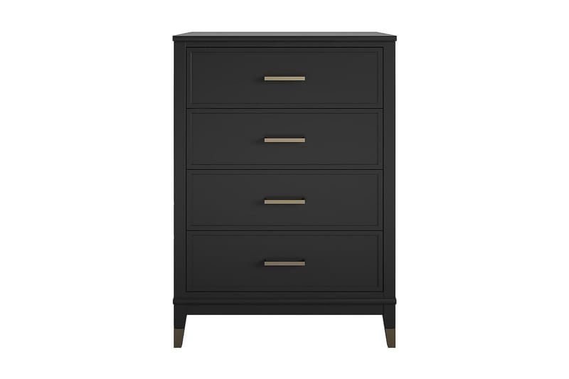 Westerleigh Kommode 76x50 cm Svart/Gull - Oppbevaring - Oppbevaringsmøbler - Kommode - Entrekommode