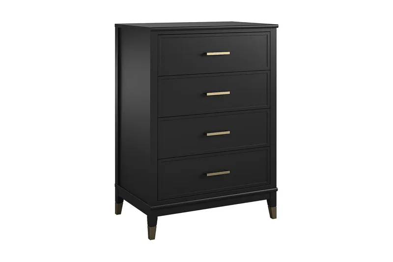 Westerleigh Kommode 76x50 cm Svart/Gull