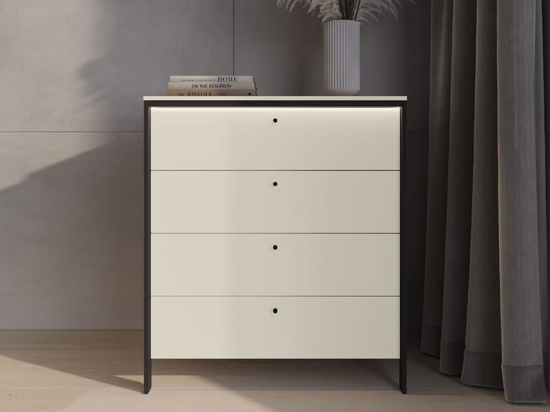 Navron Kommode 101 cm - Beige - Oppbevaring - Oppbevaringsmøbler - Kommode
