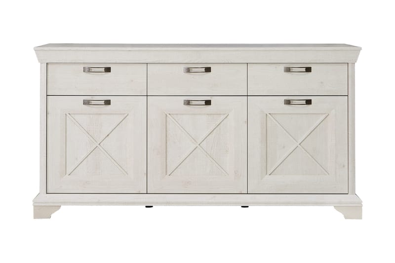 Hurlston Highboard 178 cm, Hvit