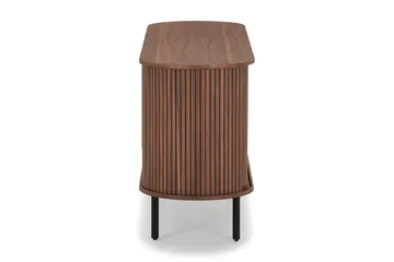 Noira Smalt Sideboard Ribbet Valnøtt 150x45 cm - Valnøtt / Brun - Oppbevaring - Oppbevaringsmøbler - Sideboard & skjenker